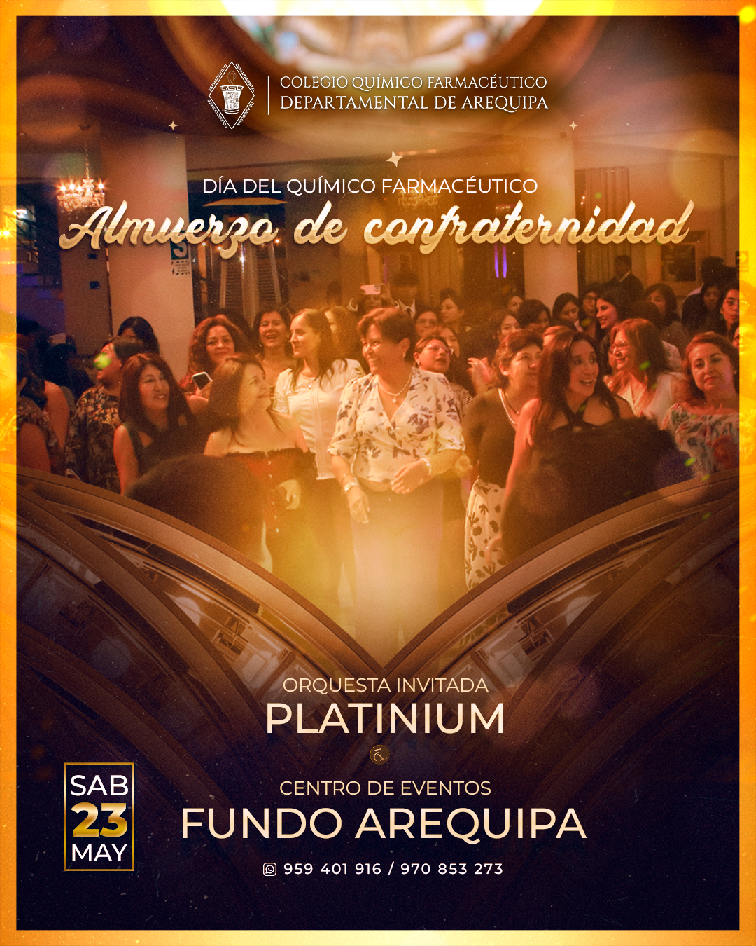 Almuerzo de confraternidad Colegio de Químicos Farmacéuticos de Arequipa